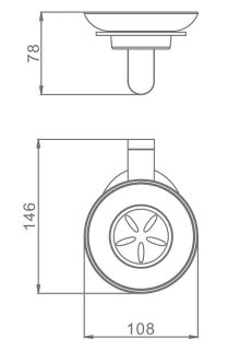 Мыльница Raglo R300.02 хром